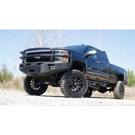 Fab Fours 15-17 SILVERADO 2500/3500 SENSOR WINCH BUMPER W/ NO GUARD MATTE BLACK CH14-C3051-1